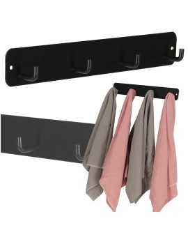 Wieszak ścienny haczyk łazienkowy czarny