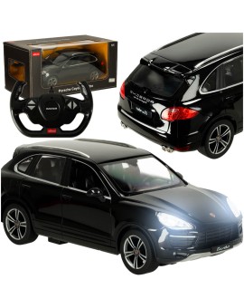 Samochód zdalnie sterowany Rastar 42900 Porsche Cayenne Turbo 1:14 czarny