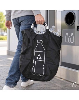 Kosz torba na butelki zwrotne kaucyjne segregacja śmieci recykling Kik Sp. z o. o. Sp. k. | Time- 2