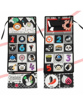 Książeczka mata sensoryczna kontrastowa do łóżeczka lusterko gryzak Kik Sp. z o. o. Sp. k. | Time- 2