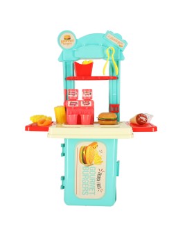 Kuchnia dla dzieci w walizce zestaw do hamburgerów fastfood lody lodziarnia frytki Kik Sp. z o. o. Sp. k. | Time- 2