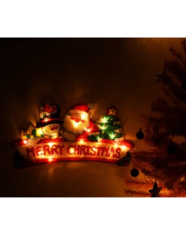 Lampki LED wisząca dekoracja okna świąteczna Merry Christmas XXL 45cm