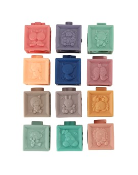 Klocki piłki sensoryczne miękkie edukacyjne 15 elementów Kik Sp. z o. o. Sp. k. | Time- 2