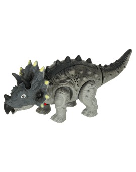 Dinozaur Triceratops zabawka interaktywna na baterie chodzi świeci ryczy Kik Sp. z o. o. Sp. k. | Time- 2
