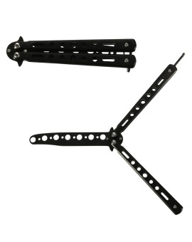 Nóż motylkowy motylek treningowy tępy do treningu składany ćwiczeń czarny Kik Sp. z o. o. Sp. k. | Time- 2