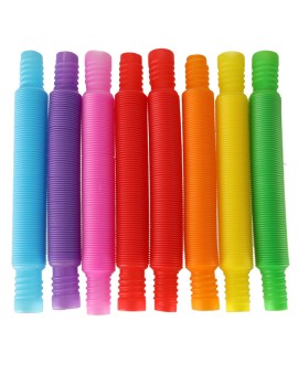 Rurki rury sensoryczne rozciągane tuby edukacyjne montessori 8 sztuk