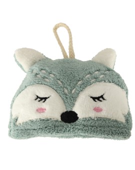 Ręcznik ręczniczek do rąk dla dzieci do przedszkola 42x25cm niebieski lisek