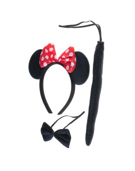 Opaska myszka z kokardą + muszka + ogonek strój przebranie Kik Sp. z o. o. Sp. k. | Time- 2