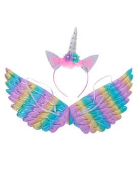 Kostium strój karnawałowy przebranie jednorożec przebranie skrzydła opaska tęczowe Kik Sp. z o. o. Sp. k. | Time- 2