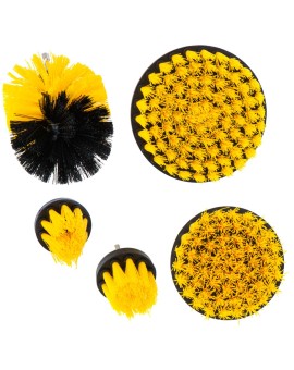 Szczotki na wiertarkę wkrętarkę sprzątające czyszczące wielozadaniowe zestaw 5 sztuk