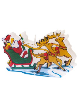 Lampki LED wisząca ozdoba dekoracja okna świąteczna przyssawka sanie Mikołaja Kik Sp. z o. o. Sp. k. | Time- 2