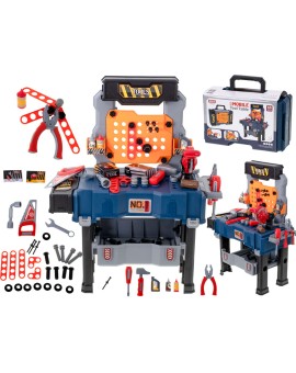 Warsztat zestaw majsterkowicza stolik + narzędzia 65el.