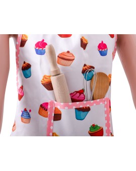 Zestaw kucharza dla dzieci fartuch czapka kucharska rękawica kuchenna + akcesoria Kik Sp. z o. o. Sp. k. | Time- 2