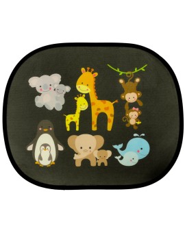 Kurtyna statyczna przeciwsłoneczna osłona okna samochodu zwierzęta zestaw 2 szt. Kik Sp. z o. o. Sp. k. | Time- 2