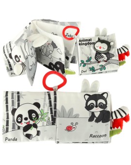 Książeczka sensoryczna miękka ogony zwierząt sowa