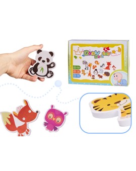 Zabawka do kąpieli wanny wodna dla dzieci naklejki piankowe zwierzątka 18 el. Kik Sp. z o. o. Sp. k. | Time- 2