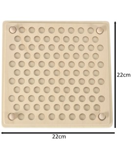 Układanka edukacyjna mozaika z kulek koraliki montessori 77 el.