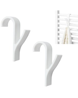 Wieszak haczyk na grzejnik kaloryfer łazienkowy biały