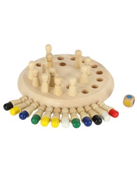 Gra logiczna pamięciowa memory chińczyk dopasuj kolory drewniana Kik Sp. z o. o. Sp. k. | Time- 2