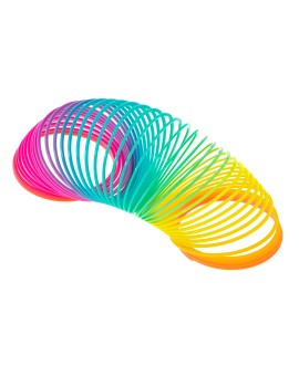Sprężynka magiczna tęczowa rozciągana okrągła