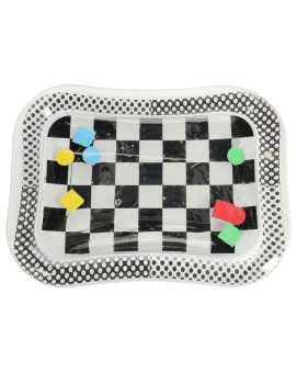 Mata wodna sensoryczna dmuchana dla niemowląt kontrastowa czarno-biała szachownica XXL 65x50 cm Kik Sp. z o. o. Sp. k. | Time- 2