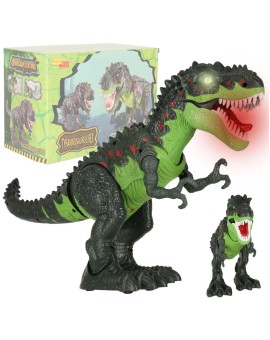 Dinozaur T-REX elektroniczny chodzi ryczy zielony