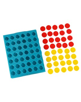 Gra logiczna planszowa szczęśliwa czwórka cztery w rzędzie 25x19x20 cm