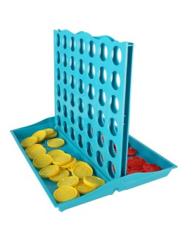 Gra logiczna planszowa szczęśliwa czwórka cztery w rzędzie 25x19x20 cm Kik Sp. z o. o. Sp. k. | Time- 2