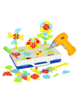 Wkrętarka wiertarka śrubki klocki konstrukcyjne zestaw majsterkowicza walizka 151 elementów Kik Sp. z o. o. Sp. k. | Time- 2