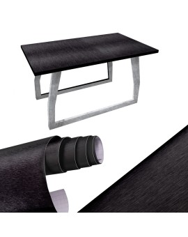 Folia rolka metalic szczotkowana czarna 1,52x30m