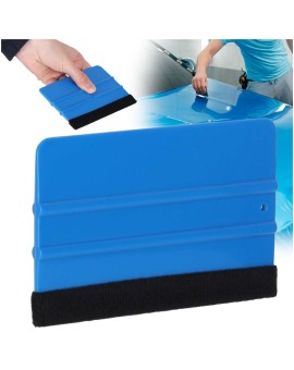 Rakla z filcem typu 3M do aplikacji folii naklejek oklein filc gładzik duża 12,5x8cm