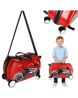 Walizka podróżna dla dzieci na kółkach bagaż podręczny motor