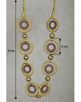 Zasłona granatowa szenilowa 140x250 cm przelotka - ANISA