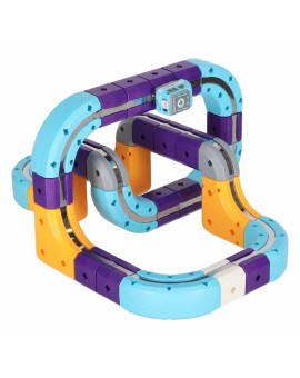 Klocki magnetyczne konstrukcyjne tor wyścigowy auto 87 elementów Kik Sp. z o. o. Sp. k. | Time- 2