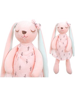 Maskotka pluszowa królik różowy 35cm