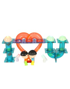 Klocki magnetyczne marble tor kulkowy świecący 202 elementy Kik Sp. z o. o. Sp. k. | Time- 2