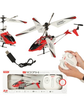 Helikopter zdalnie sterowany na pilota RC SYMA S107H 2.4GHz RTF czerwony