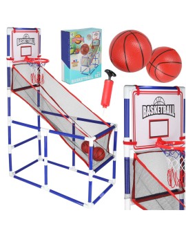 Koszykówka gra zręcznościowa sportowa przenośna basketball 2 piłki pompka