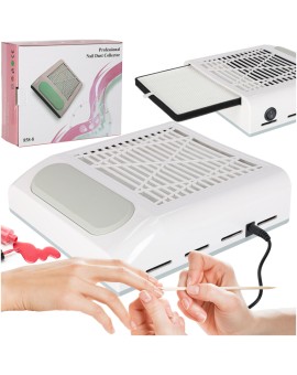 Pochłaniacz pyłu do paznokci manicure 80W filtr kasetowy bezworkowy
