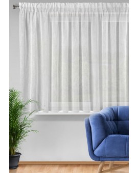 Firana CARLA z matowej etaminy z efektem deszczyku