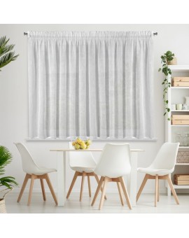 Firana CARLA z matowej etaminy z efektem deszczyku Eurofirany | Time4house - 2