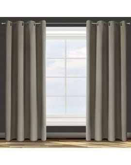 DESIGN 91 Zasłona PARISA z gładkiej tkaniny zaciemniającej BLACKOUT