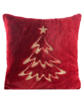 Poszewka świąteczny 120 F 45 X 45 Cm Bordowy