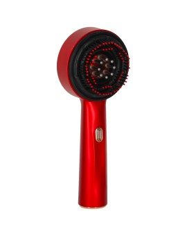Masażer szczotka do masażu skóry głowy aplikator olejków USB czerwona Kik Sp. z o. o. Sp. k. | Time- 2