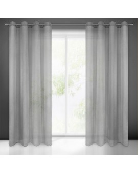 Firana Gotowa Rebecca 140x250 Cm Stalowy