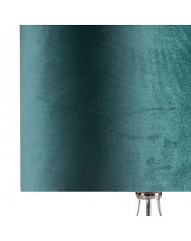 LIMITED COLLECTION Lampa stojąca SALVIA na metalowej podstawie z szklaną kula z efektem ombre z welwetowym abażurem ŚWIEŻOŚĆ SZA