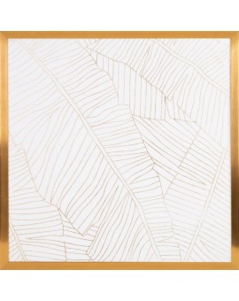 Obraz LUNA 2 – biało-złota dekoracja glamour w ramie 53×53 cm