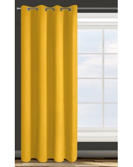 Zasłona PARISA D91 135x250 cm – blackout, musztardowa, minimalistyczna Eurofirany | Time- 2