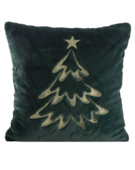 Poszewka świąteczny 120 B 45 X 45 Cm Ciemnozielony