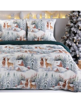 świąteczny Komplet Pościeli Fairyland 140 X 200 Cm Biały
